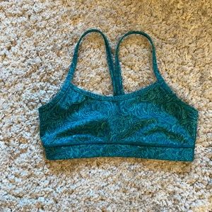 lululemon athletica Teal Paisley Sports Bra